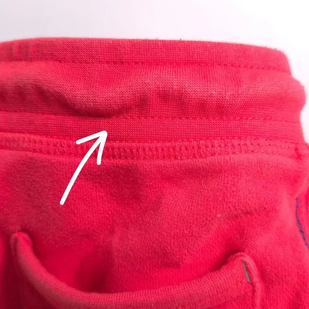 Mini BODEN Boys Red Cotton Sweet Shorts MEDIUM Drawstring Pockets‎ Casual